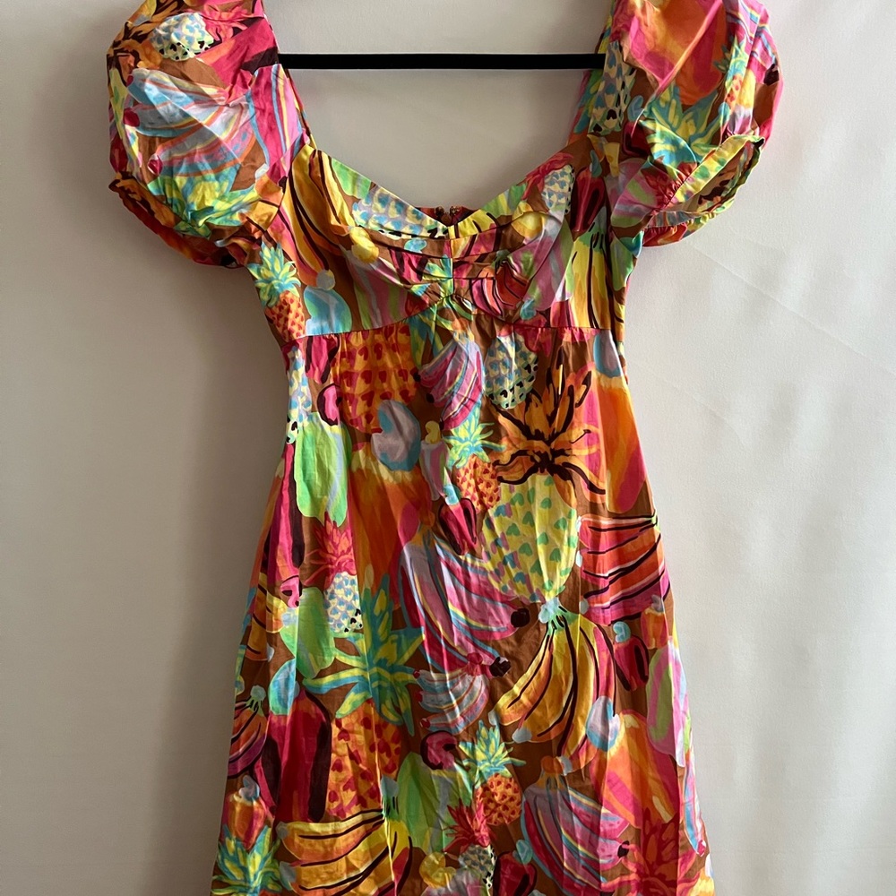 FARM RIO ‘Fruit Salad Maxi Dress” sz Small NWT